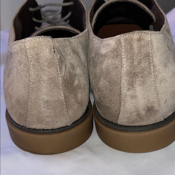 SECTION X SHEEPSKIN. Men\'s Tan Suede Oxfords main image 5